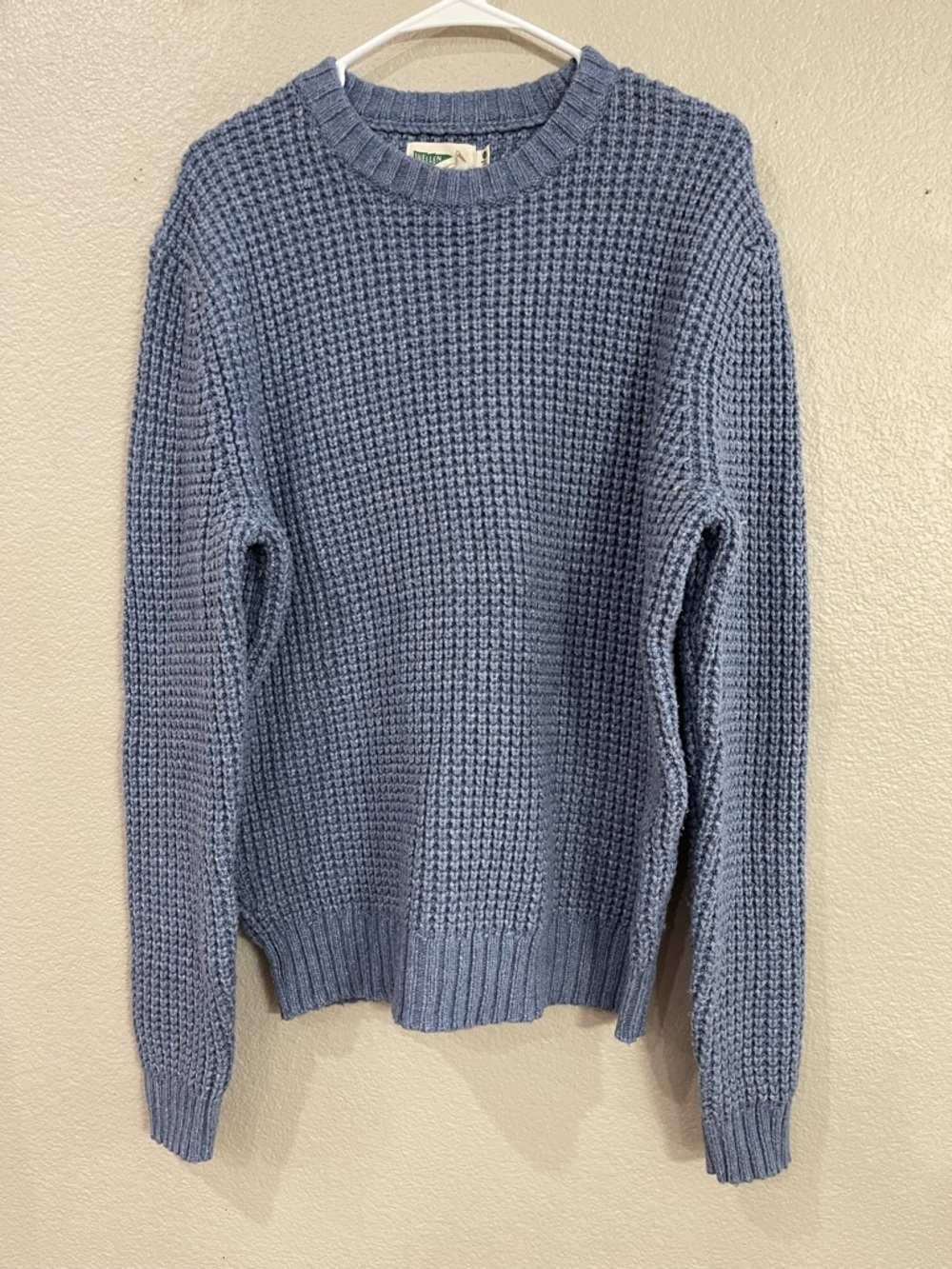Wellen Headlands Sweater Stormy Seas Men’s Large Fisherman Knit Coastal Knit
